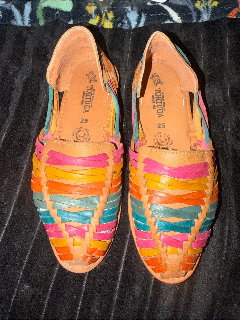 Authentic handmade Mexican Leather Huarache Women’s Slip-On Shoes